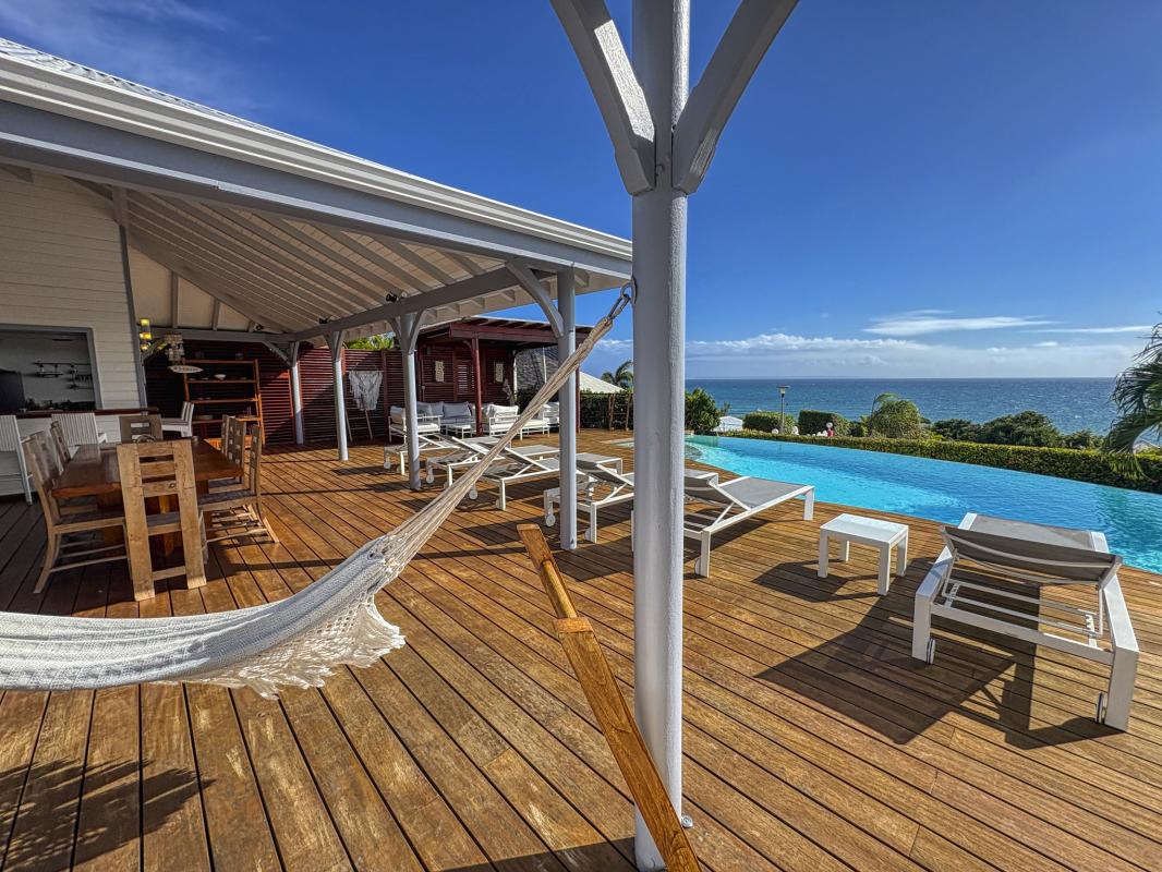 3.Location villa piscine Sainte Anne Guadeloupe_vue mer
